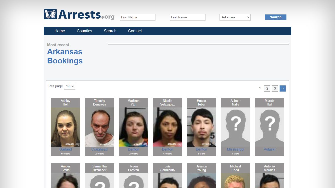 Arkansas Arrests and Inmate Search