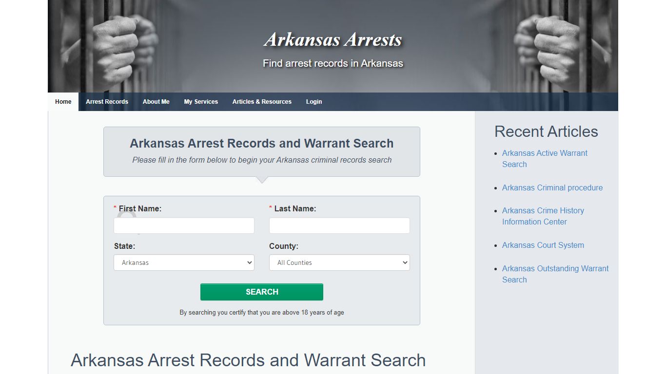 Arkansas County Warrants and Arrest Records - Arkansas Arrests